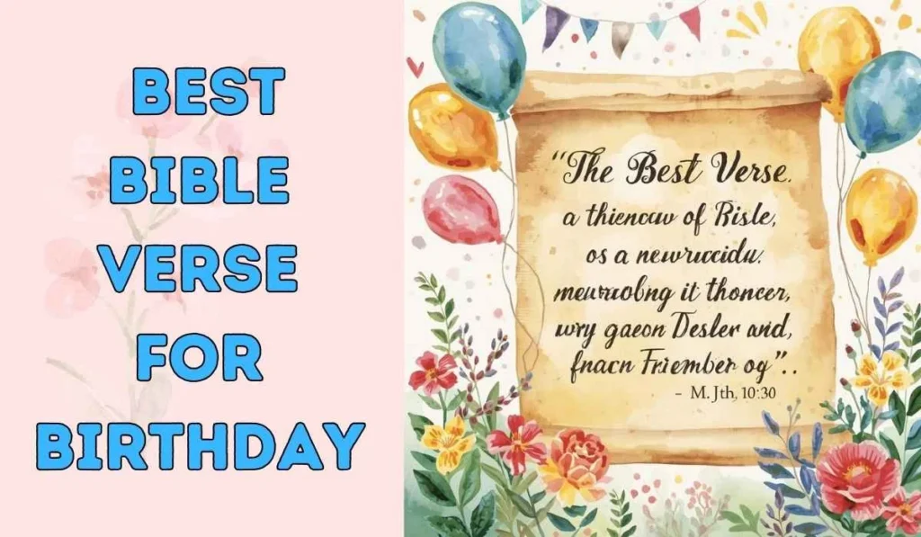 best Bible verse for birthday