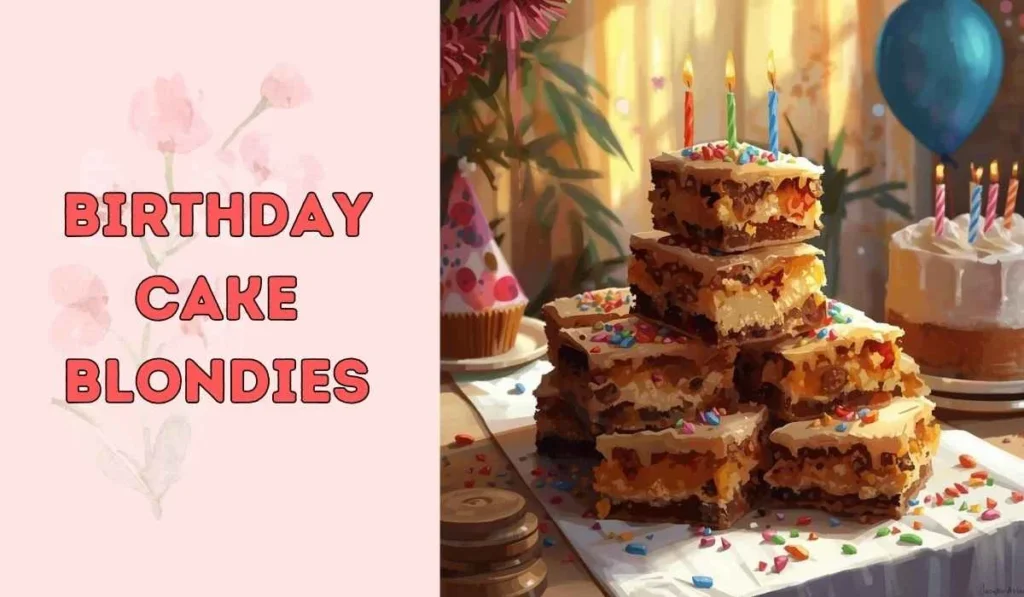 birthday cake blondies