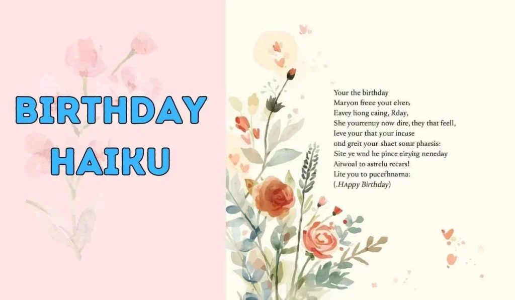 birthday haiku