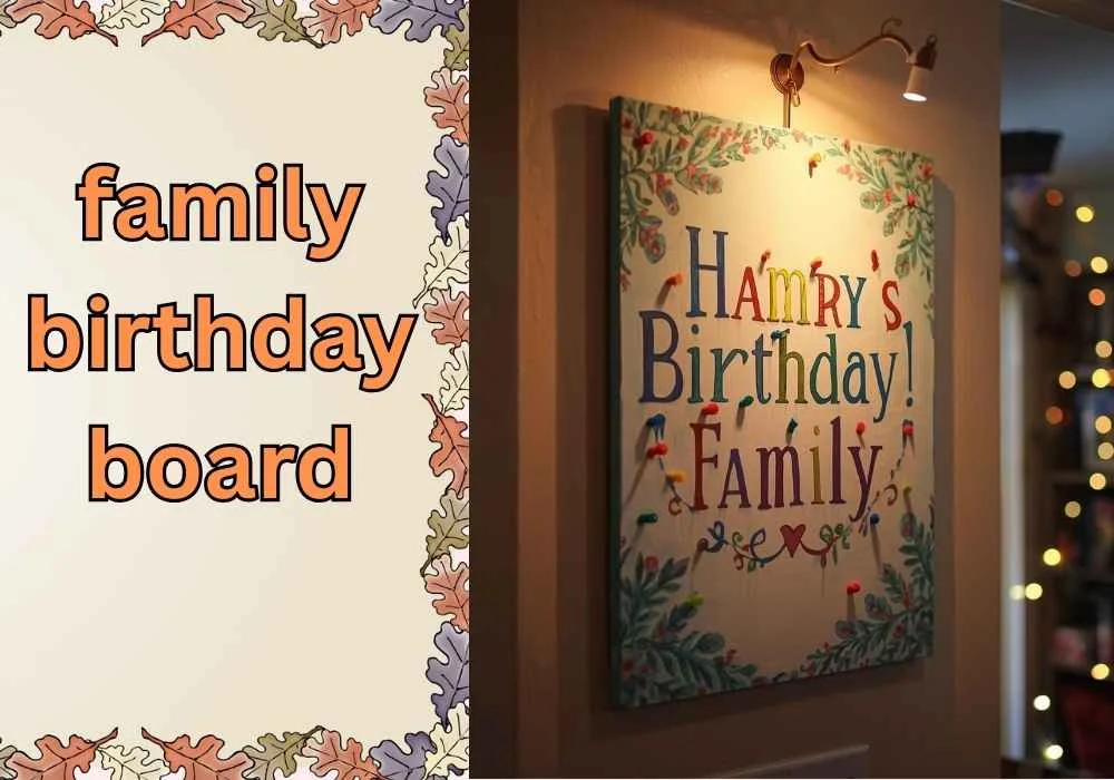 family birthday board