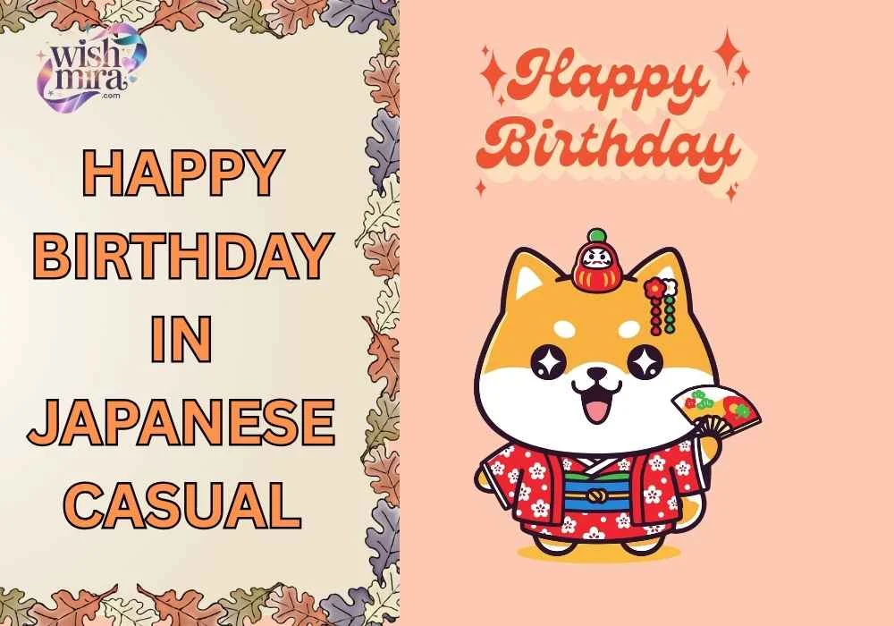 happy birthday in japanese casual