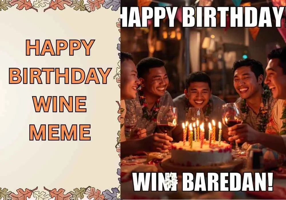 happy birthday wine meme