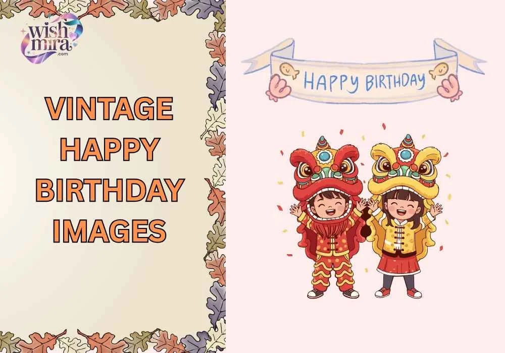 vintage happy birthday images