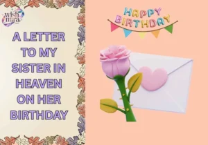 a letter to my sister in heaven on her birthday