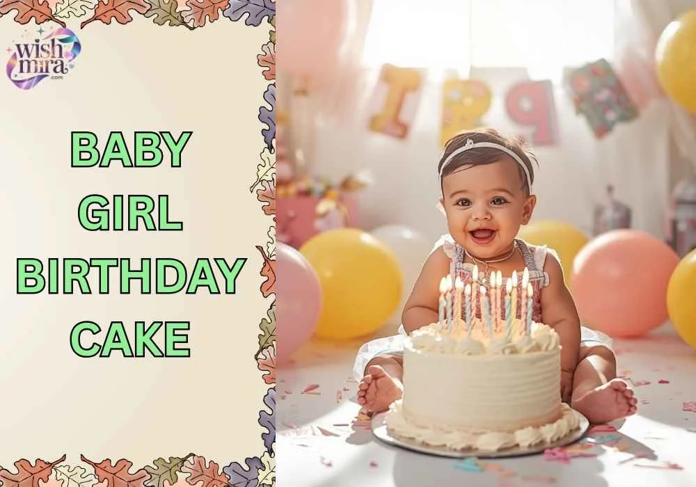baby girl birthday cake