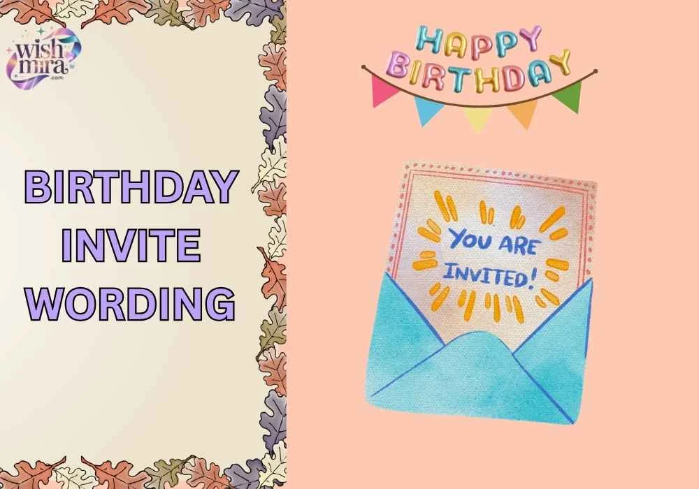 birthday invite wording
