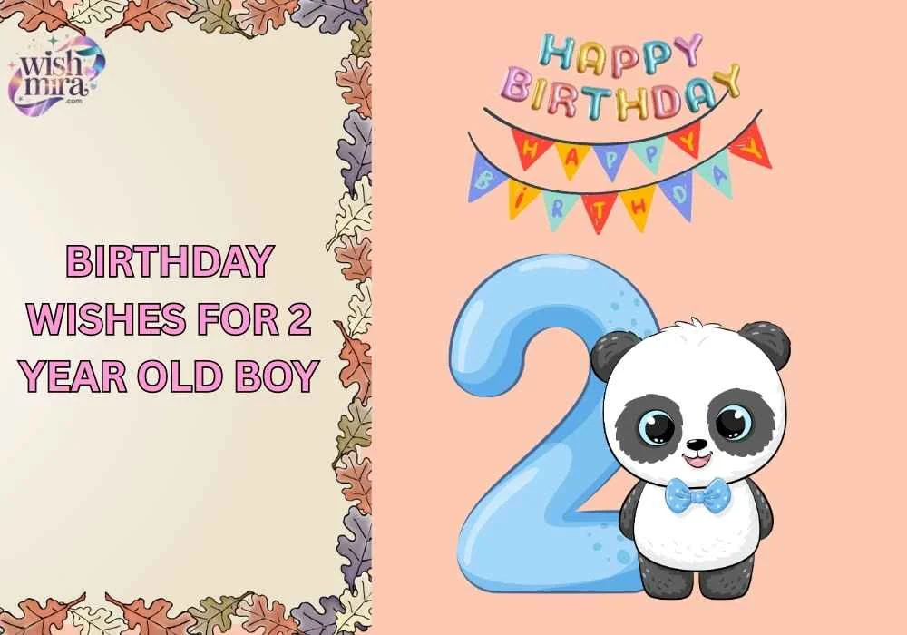 birthday wishes for 2 year old boy