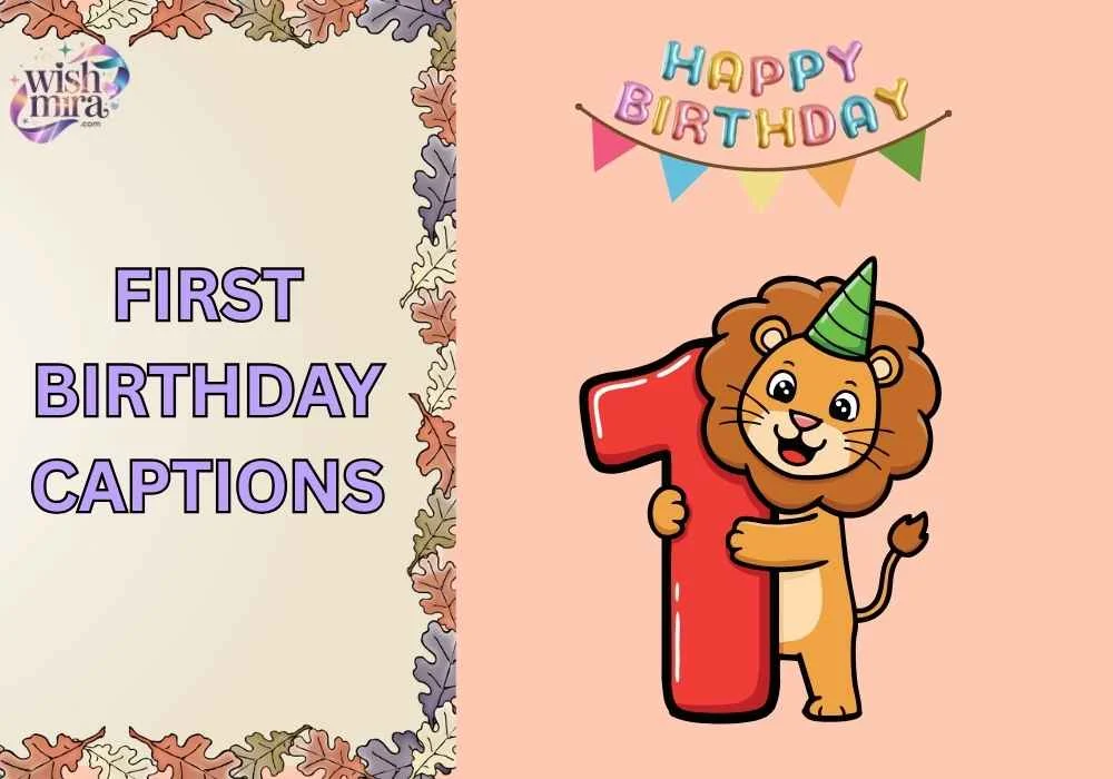 first birthday captions