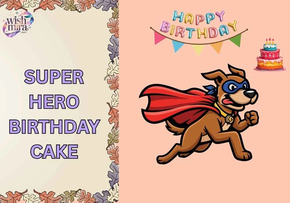 super hero birthday cake